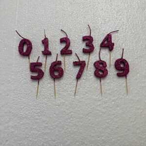 Velas grandes del 0 al 9 colores clasicos