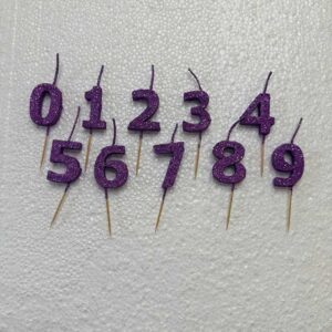 Velas chicas del 0 al 9 colores clasicos