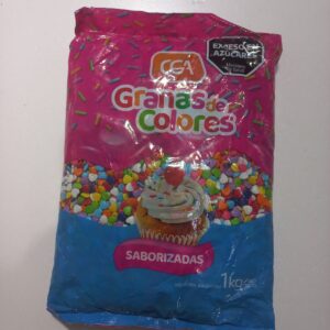 Granas en forma de corazon multicolor